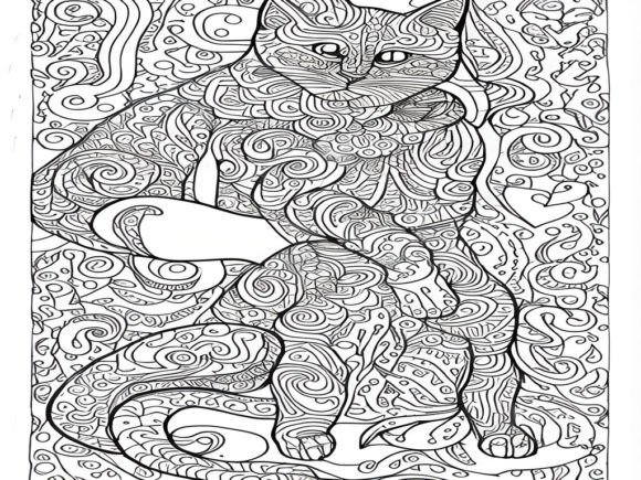 1 Coloring Pages “CAT” Graphics for Coloring Pages Amp