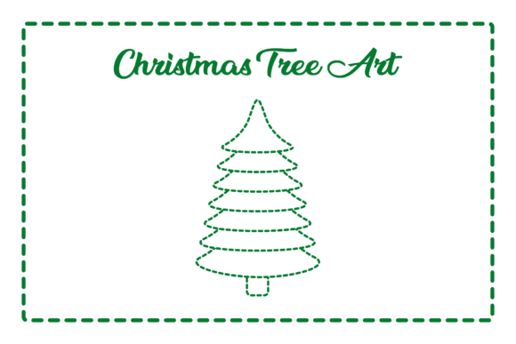 Christmas Tree Worksheet Design Art Cute Graphics and Crafts