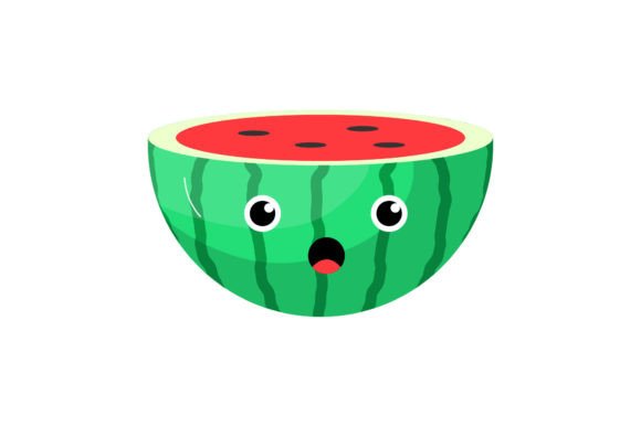 Cute Kawaii Watermelon Graphics & Freebies Review