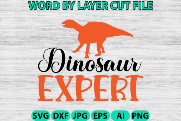Dinosaur Expert Svg: A Dynamic Graphic Design Asset for Creative Publishers