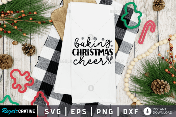 FREE Baking Christmas Cheer,Christmas: A Festive Graphic Design Asset for Crafts & Local Branding