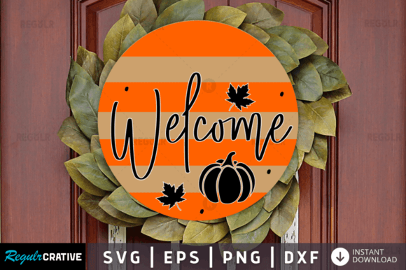 FREE Welcome SVG, Thanksgiving Graphic for Crafts and Design Projects