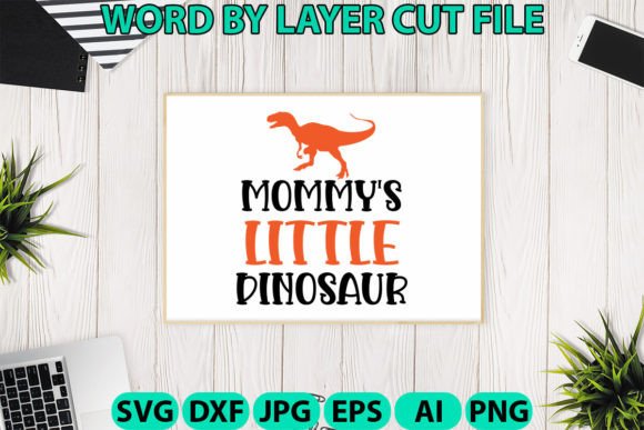 Mommy's Little Dinosaur SVG: A Versatile Graphic Design Asset for Crafts and Merch