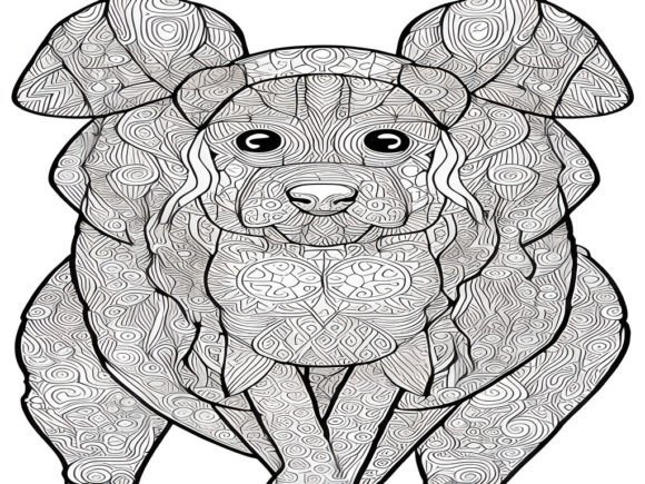 Review: 1 Coloring Pages “DOG” Embroidery Design