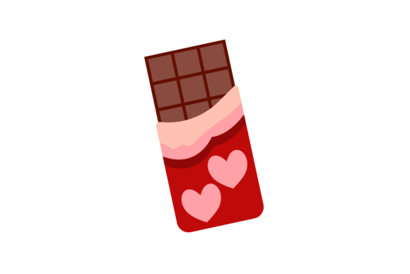 Valentine Chocolate Love Icon Graphics Freebies Review