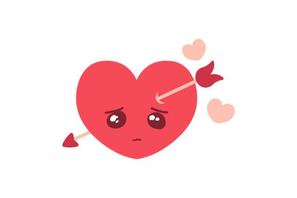 Valentine Love Arrow Kawai Icon Graphics Freebies